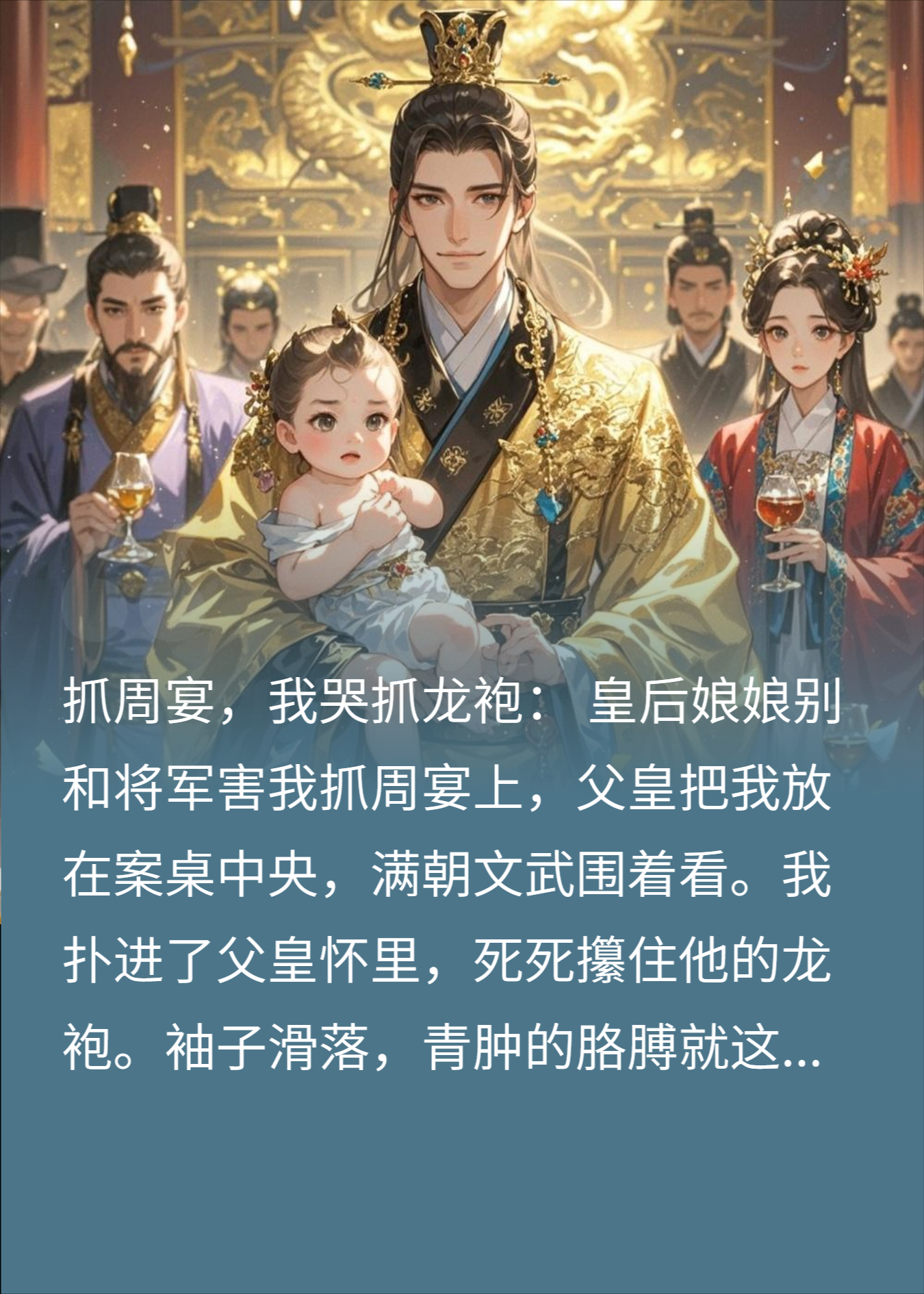 抓周宴，我哭抓龙袍：皇后别和将军害我