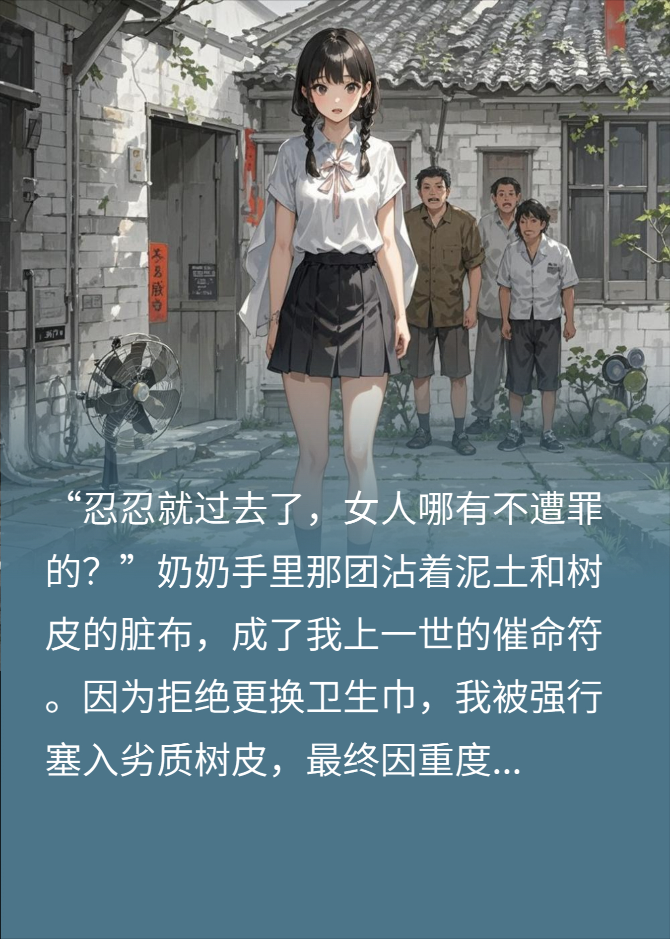 来月事奶奶逼我塞树皮？我反手一脚踹翻她，全家急疯！