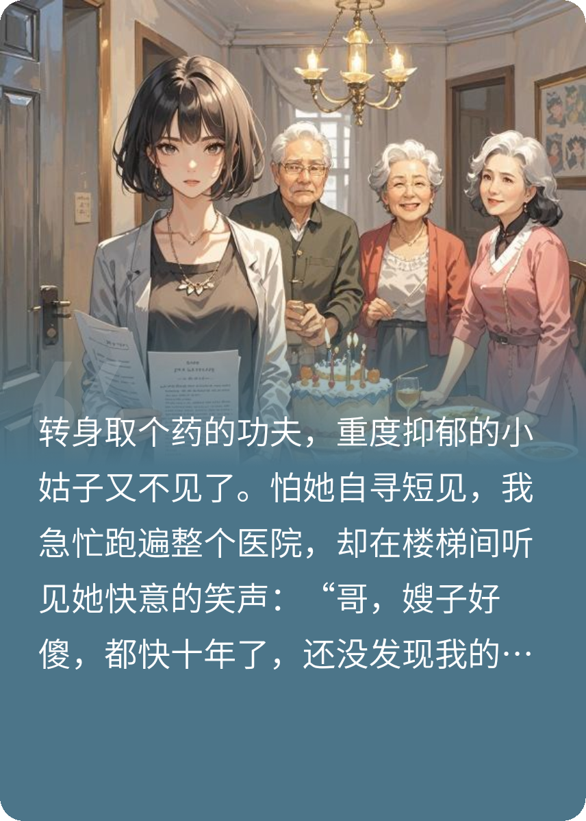 小姑子的抑郁是装的，我直接离婚！