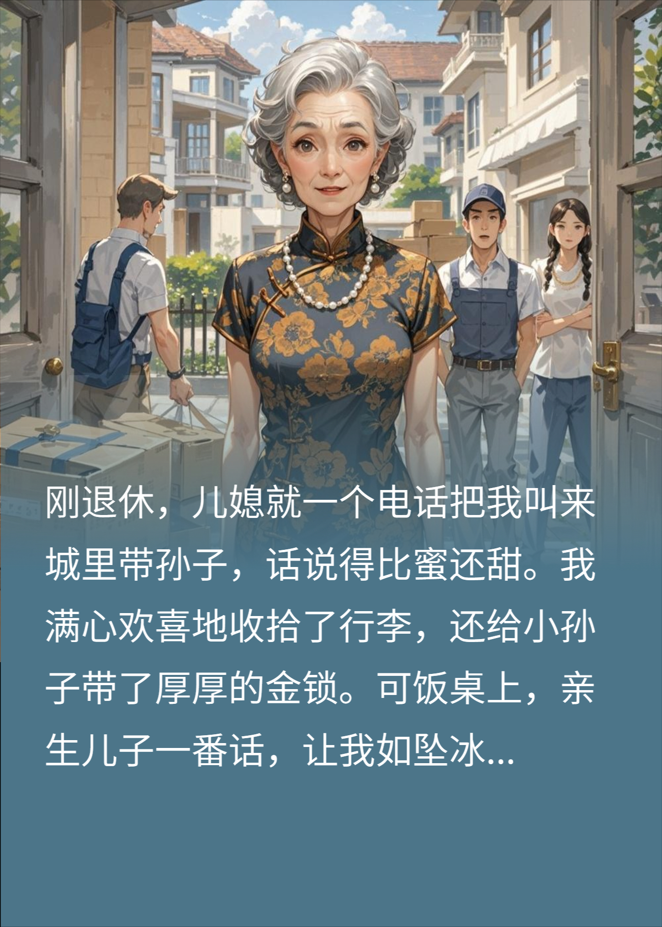 被当免费保姆还倒贴钱？我反手买下对门看儿子一家笑话