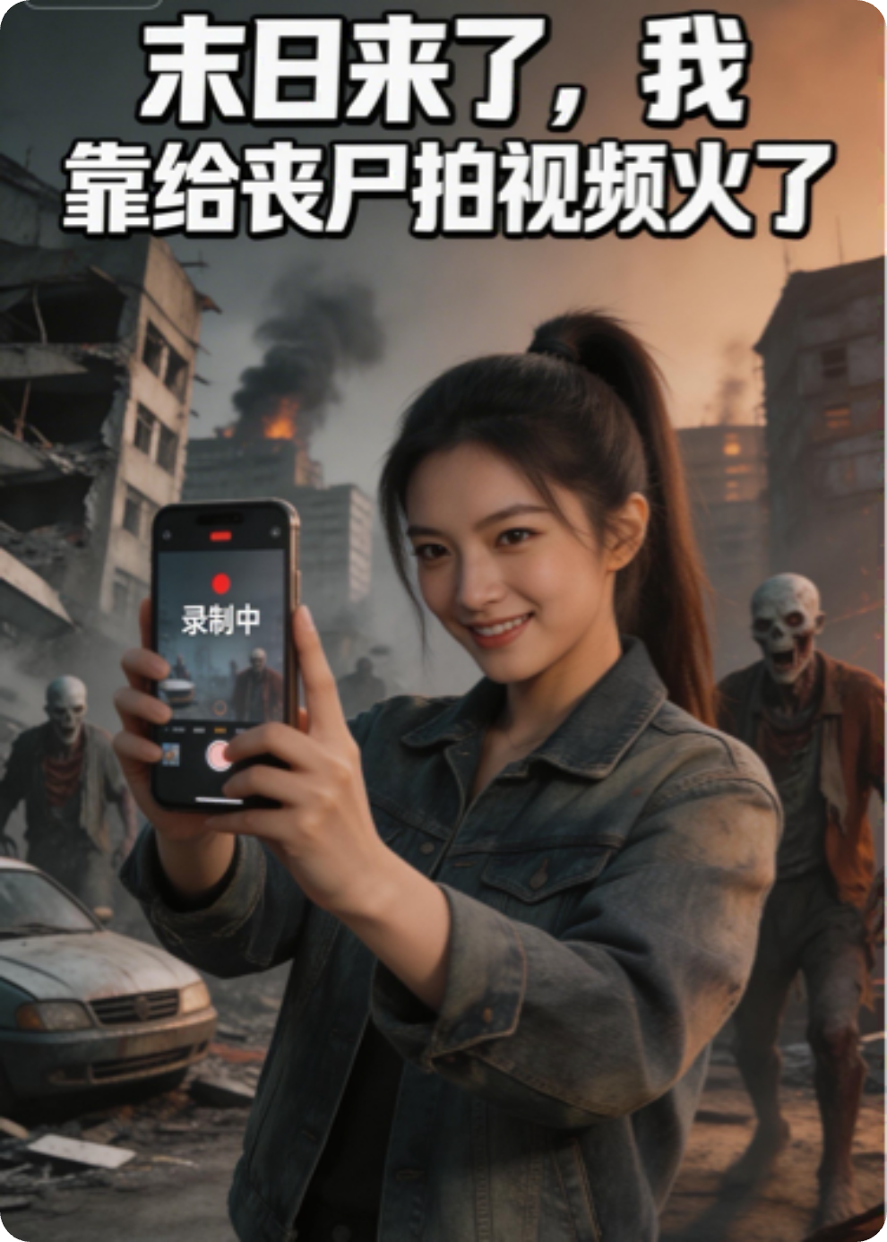 末日来了，我靠给丧尸拍视频火了