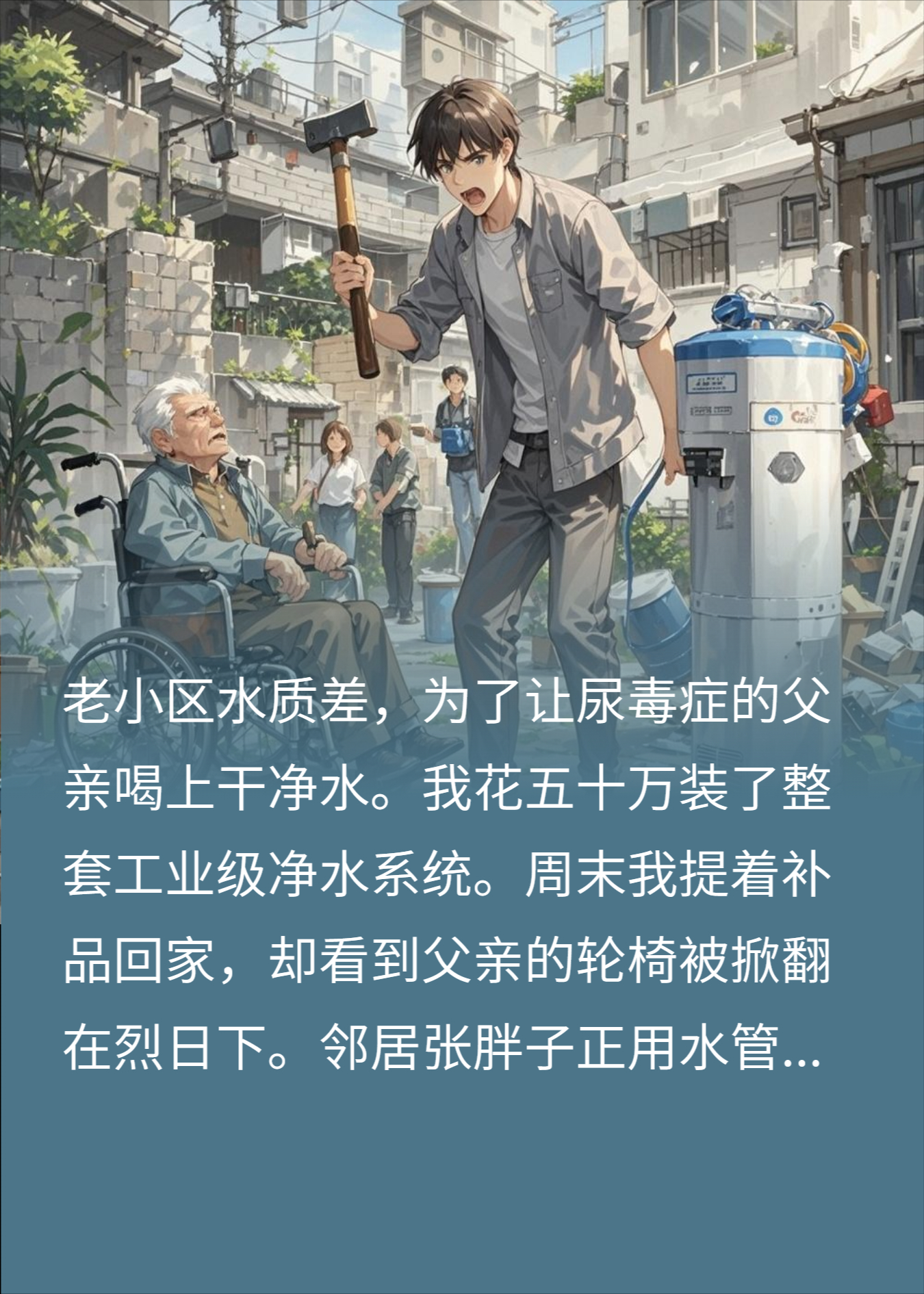 保命净水机沦为白嫖工具，我砸烂滤芯断恶霸财路