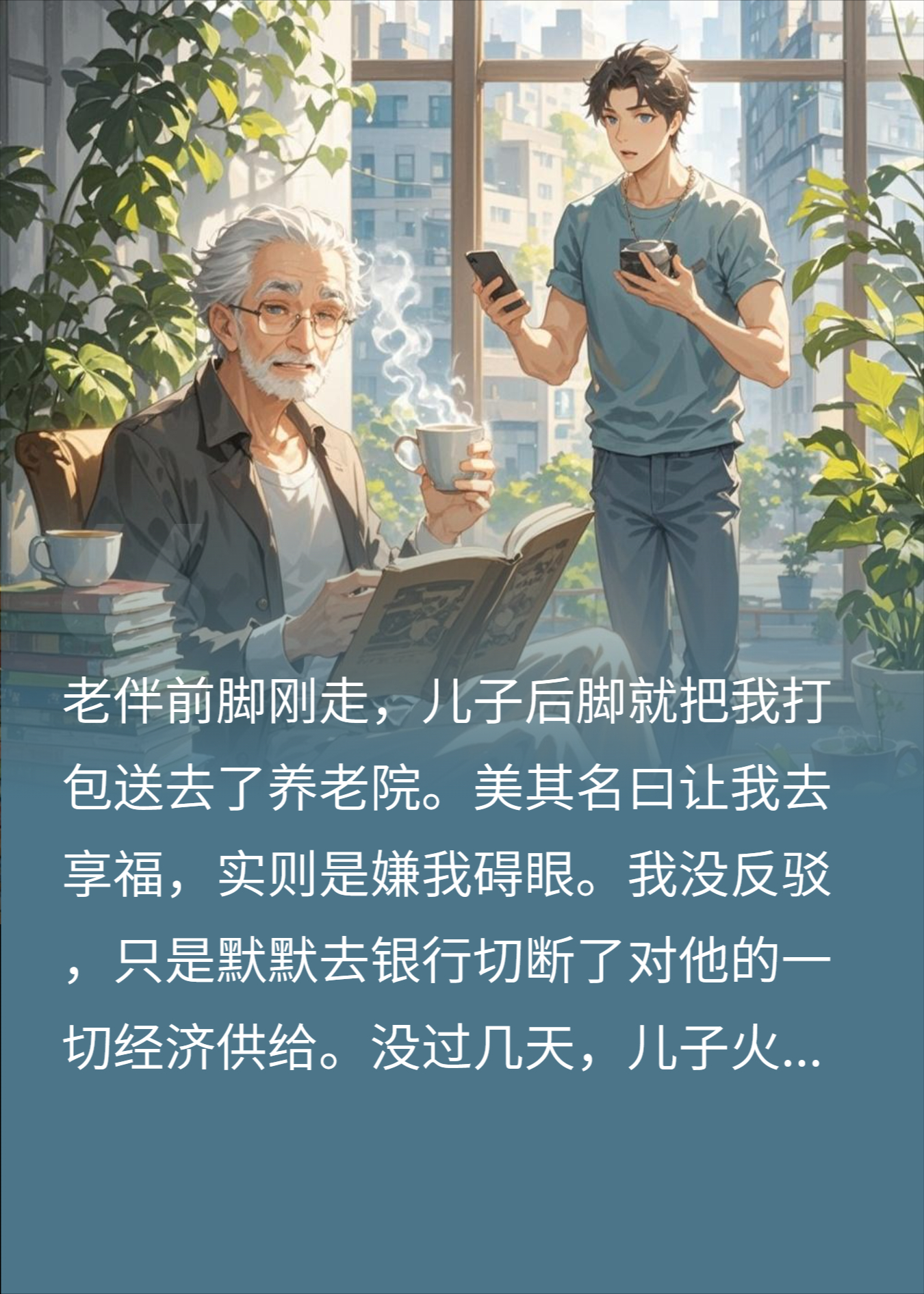 儿子嫌我碍眼送养老院？我直接断供房贷，他急疯了