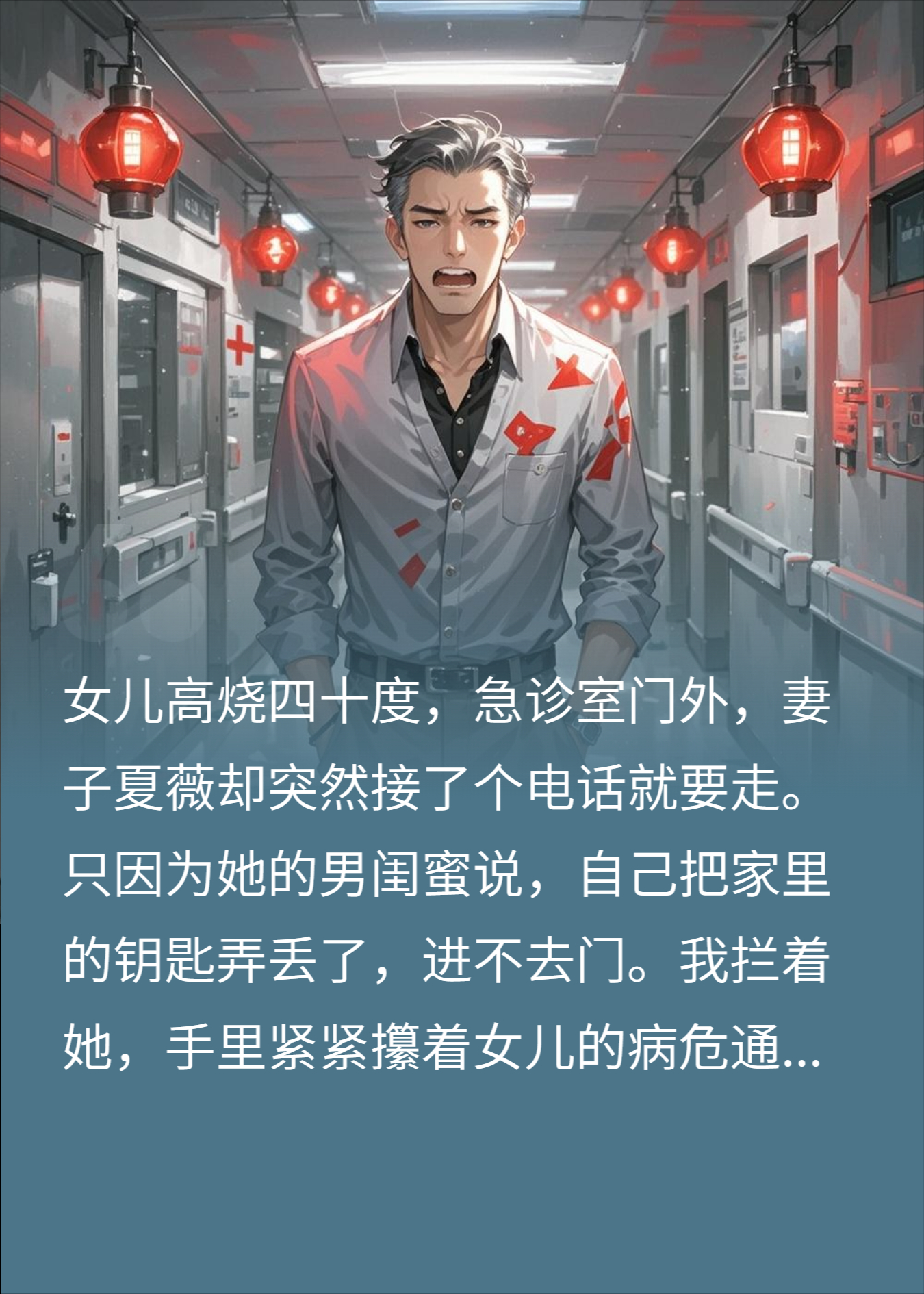 女儿病危，妻子走后悔疯了