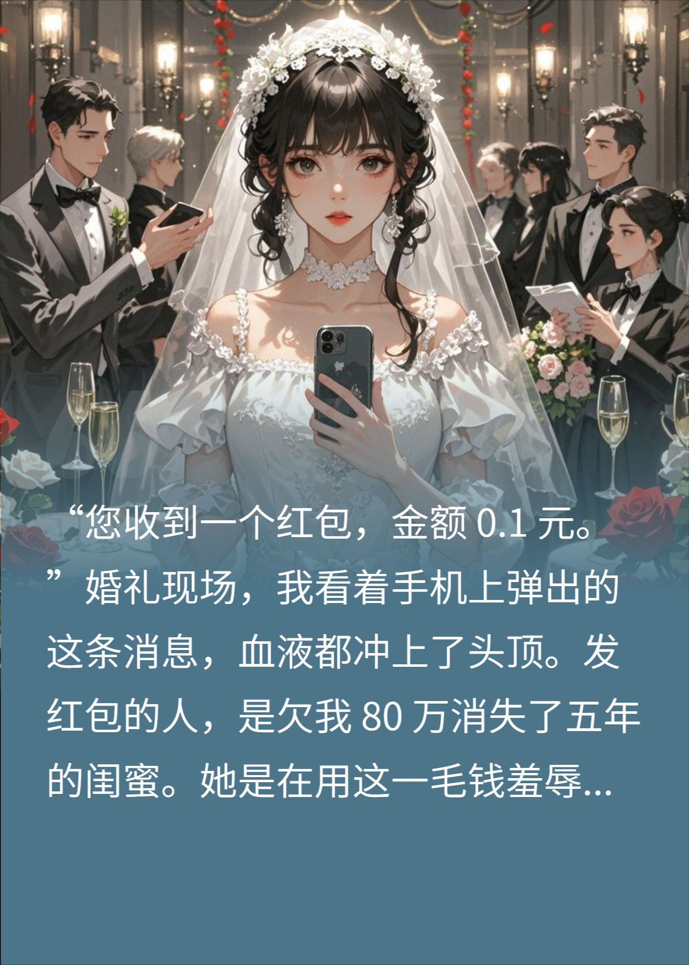 欠我80万的闺蜜婚礼仅发0.1元，我怒删好友：你疯了？