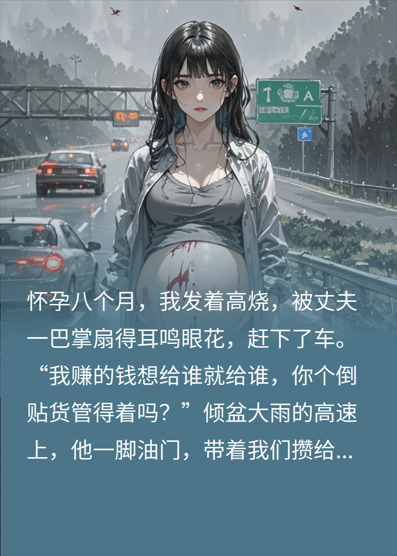 怀孕八月，老公把发高烧的我丢在高速上